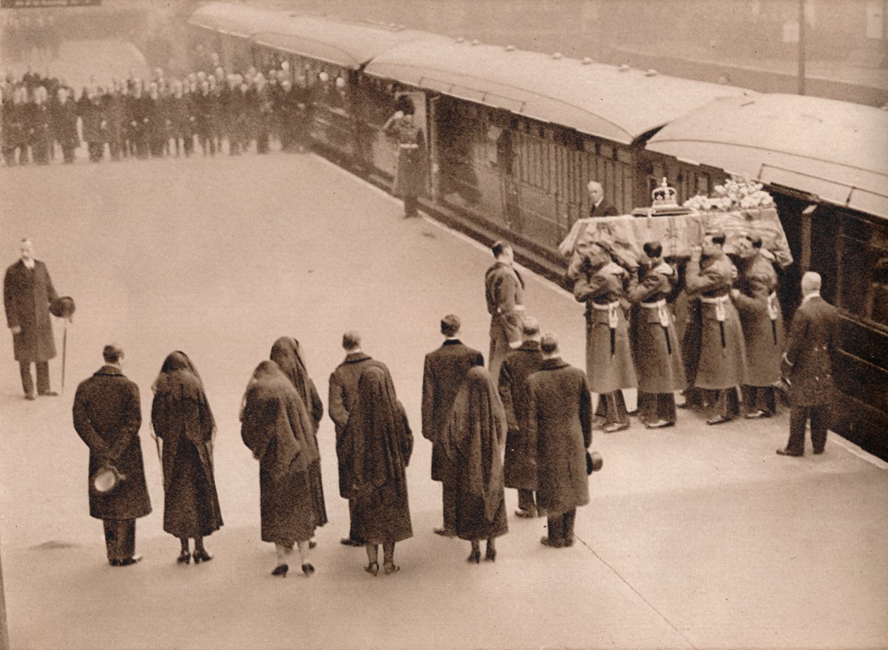 Sledování rakve, na kterou se vztahuje Royal Standard, 1936 od Unbekannt