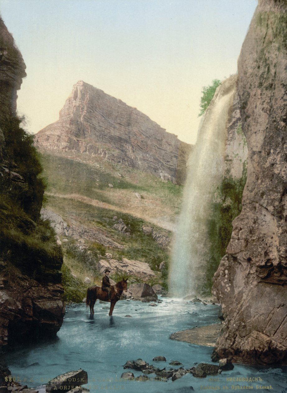 Vodopád poblíž Kislovodsk, Rusko, c1895 od Unbekannt