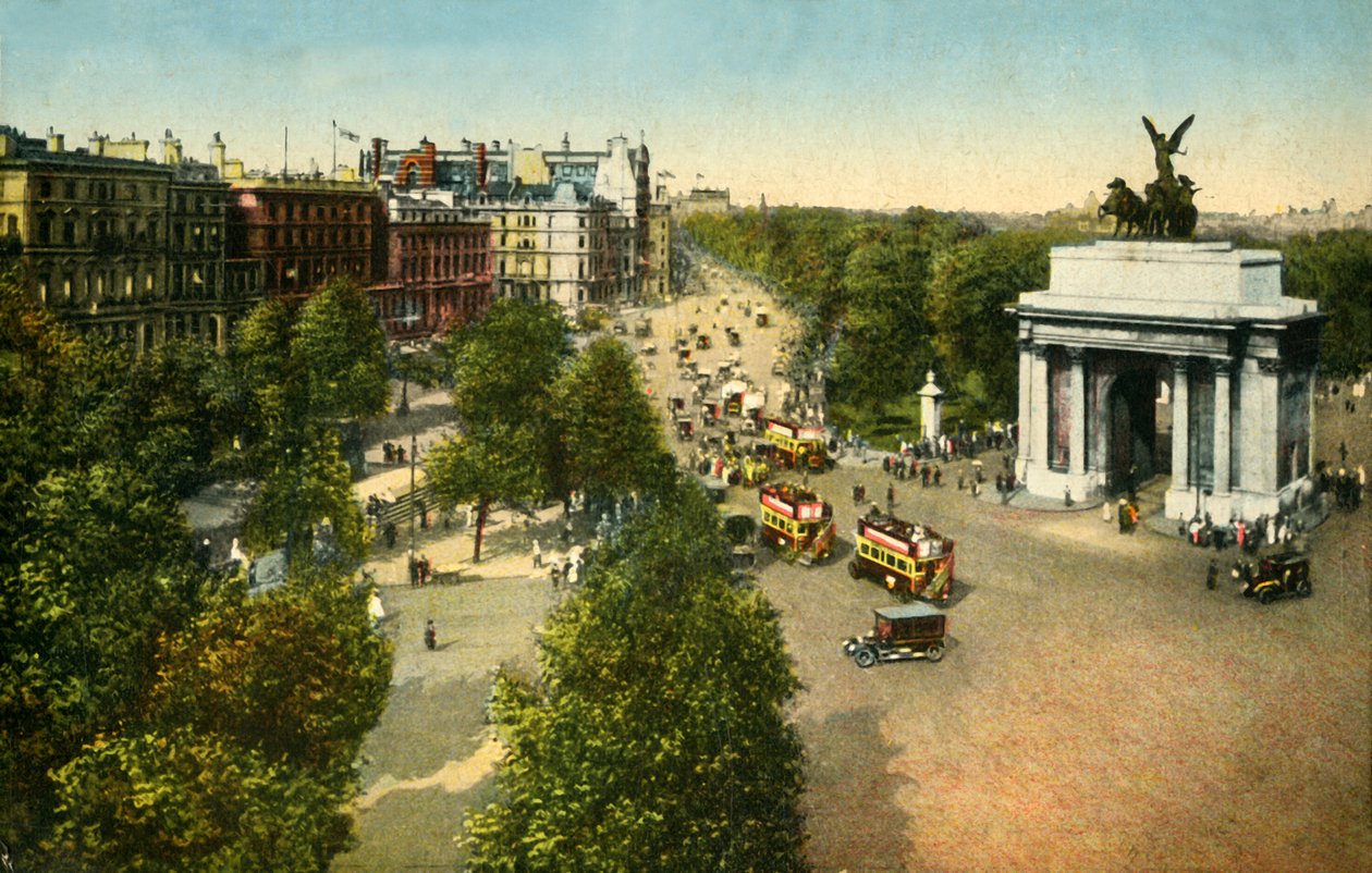 Wellington Arch and Quadriga, Londýn, c1915. od Unbekannt