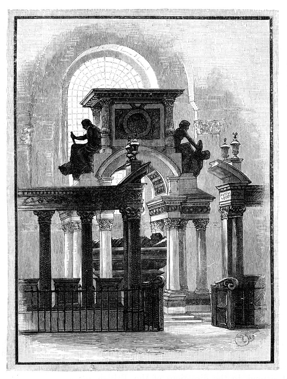 Wellingtonův památník, St Pauls Cathedral, Londýn, c1888 od Unbekannt