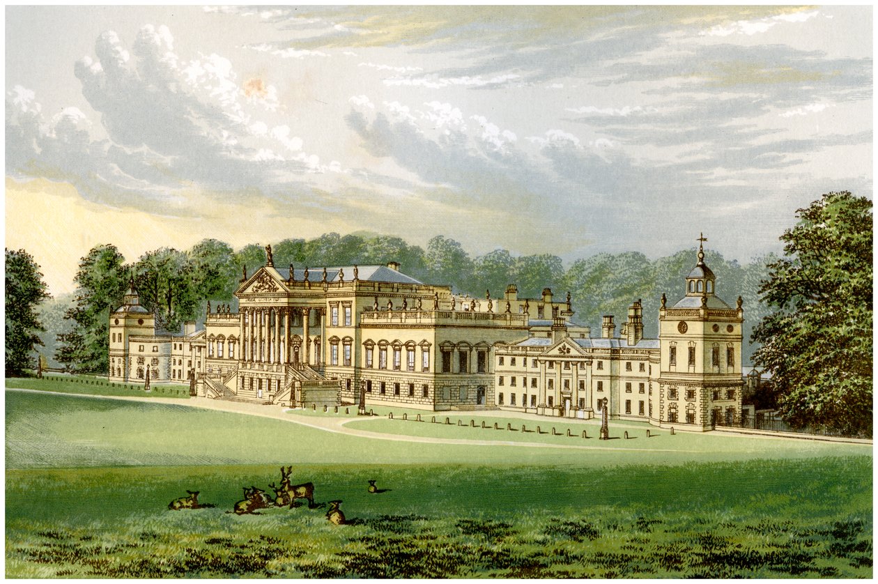 Wentworth Woodhouse, Yorkshire, domov Earla Fitzwilliama, c1880 od Unbekannt