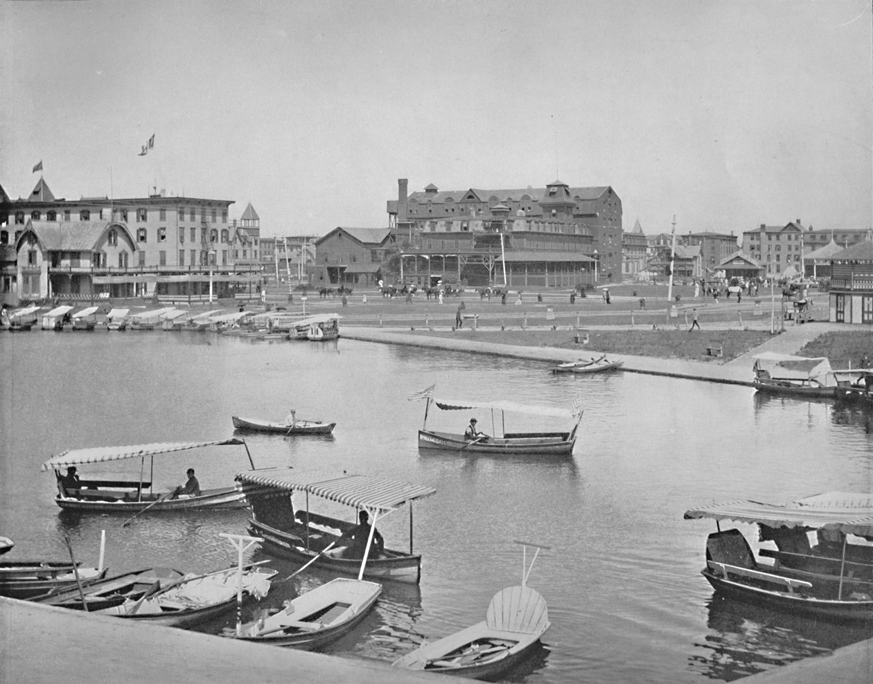 Wesley Lake, Asbury Park, New Jersey, c1897. od Unbekannt