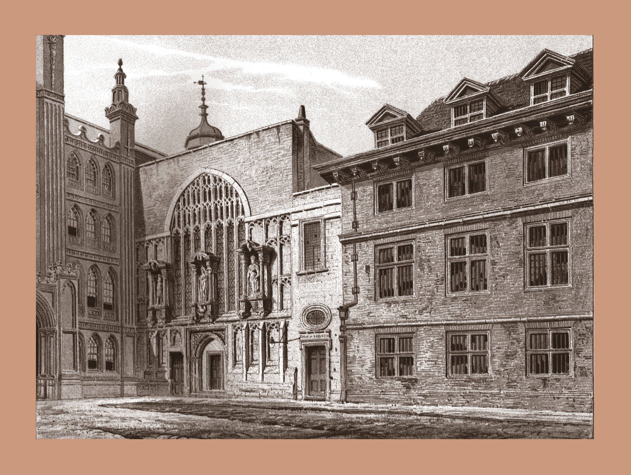Západní fronta Guildhall Chapel, 1886 od Unbekannt