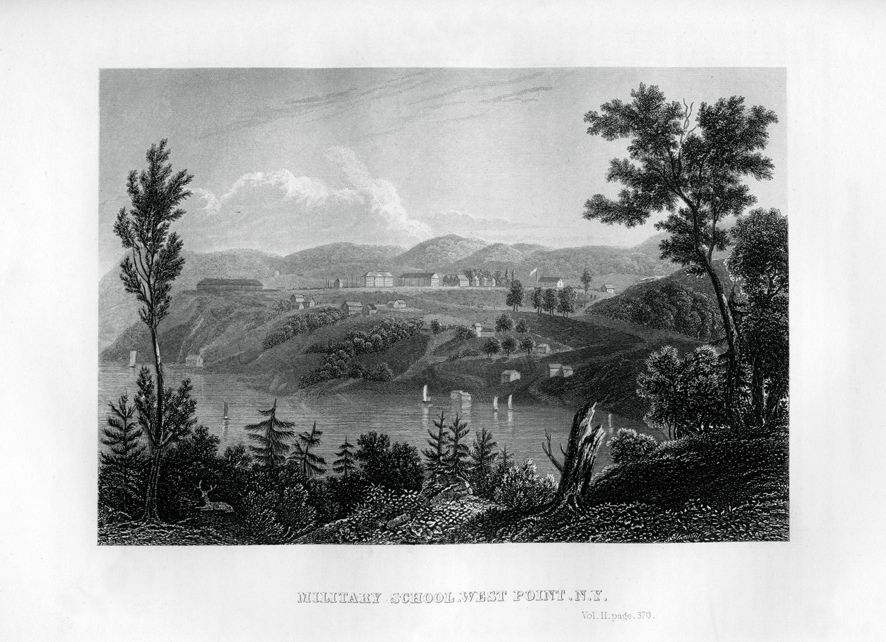 Vojenská škola West Point, New York, 1855 od Unbekannt