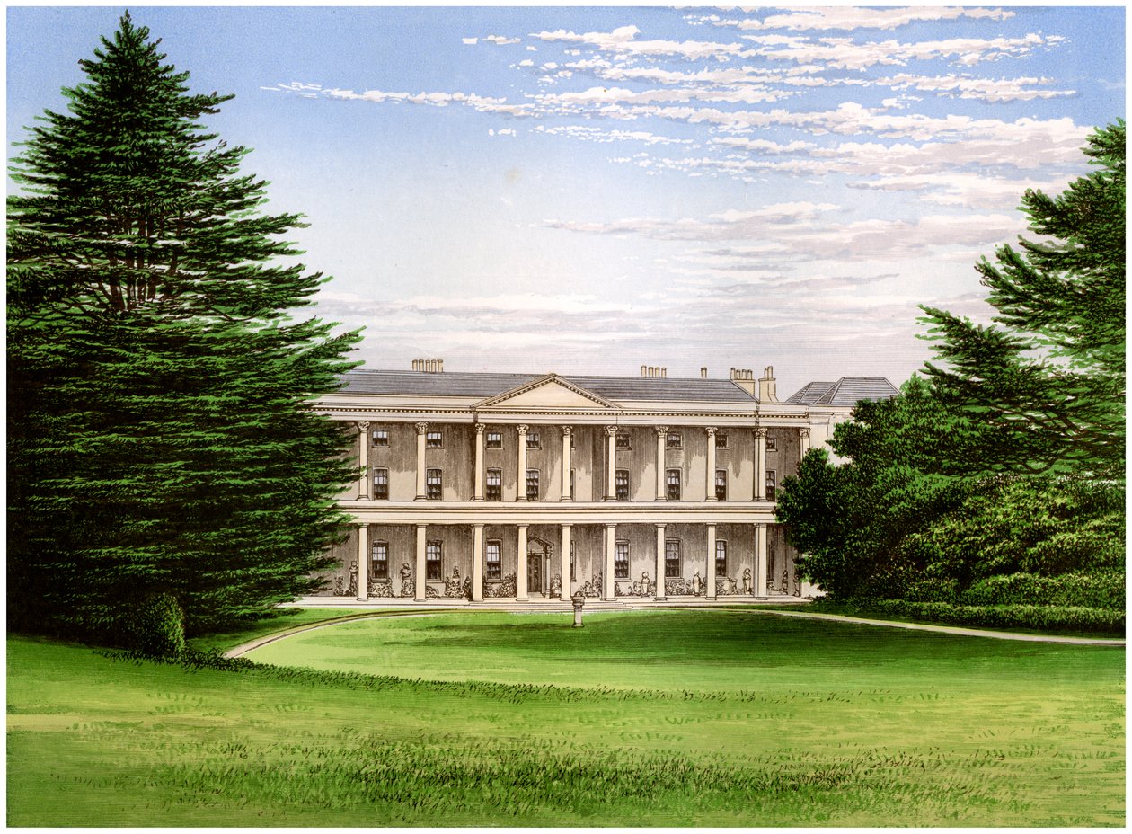West Wycombe House, Buckinghamshire, domov Baronet Dashwood, c1880 od Unbekannt