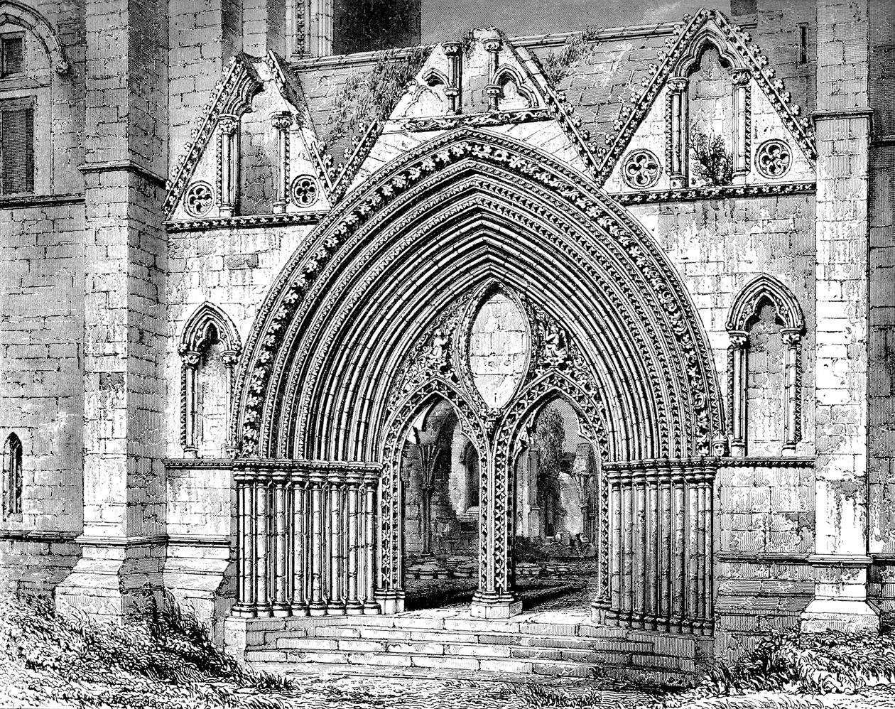 Západní vchod katedrály Elgin, Elgin, Moray, Skotsko, 1908-1909 od Unbekannt
