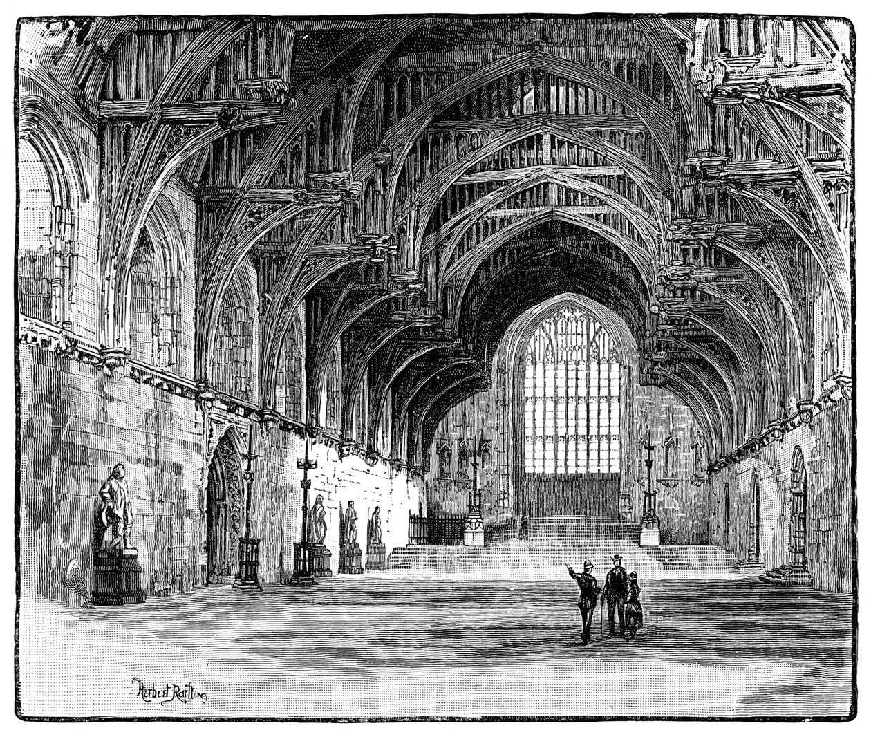 Westminster Hall, Londýn, 1900 od Unbekannt