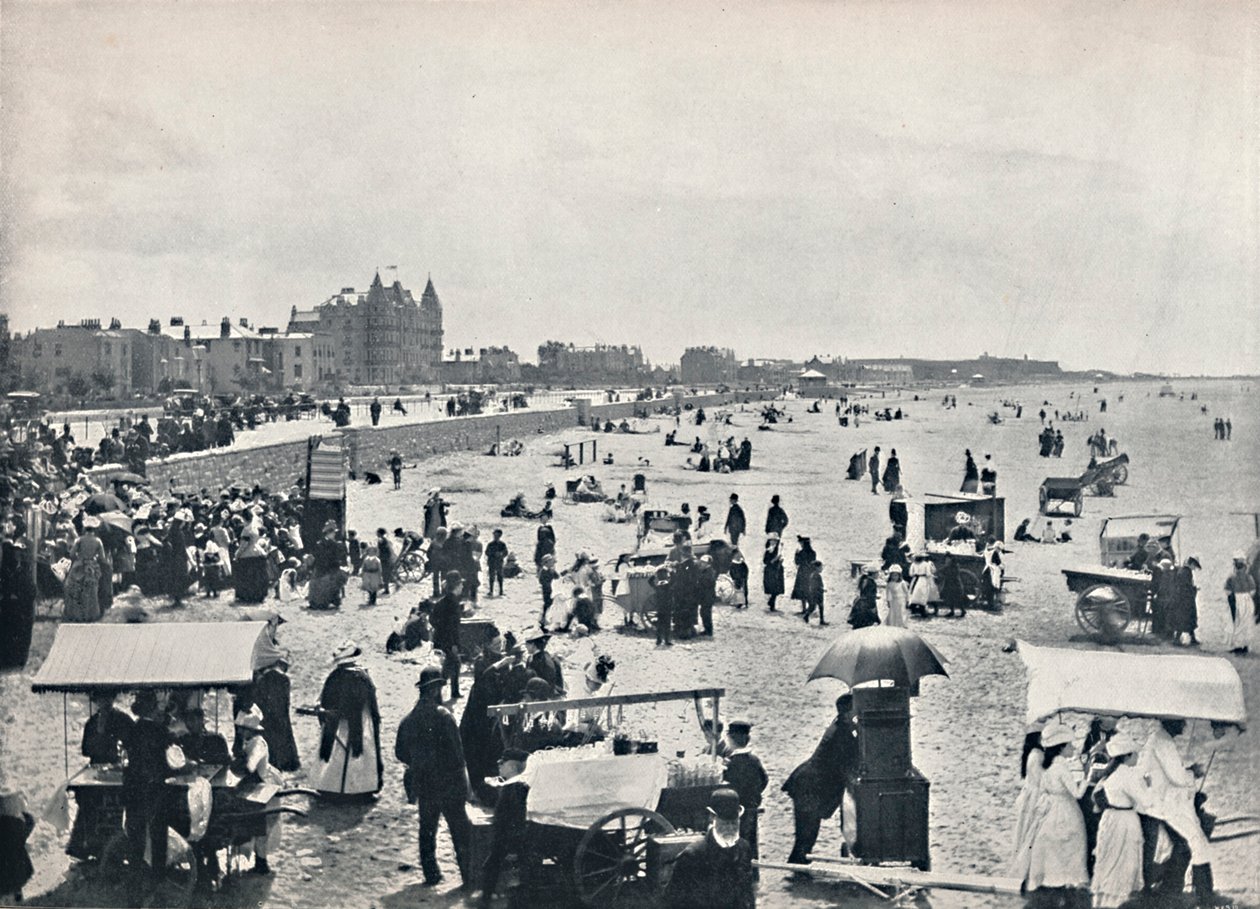 Weston-Super-Mare - Letní scéna na píscích, 1895 od Unbekannt