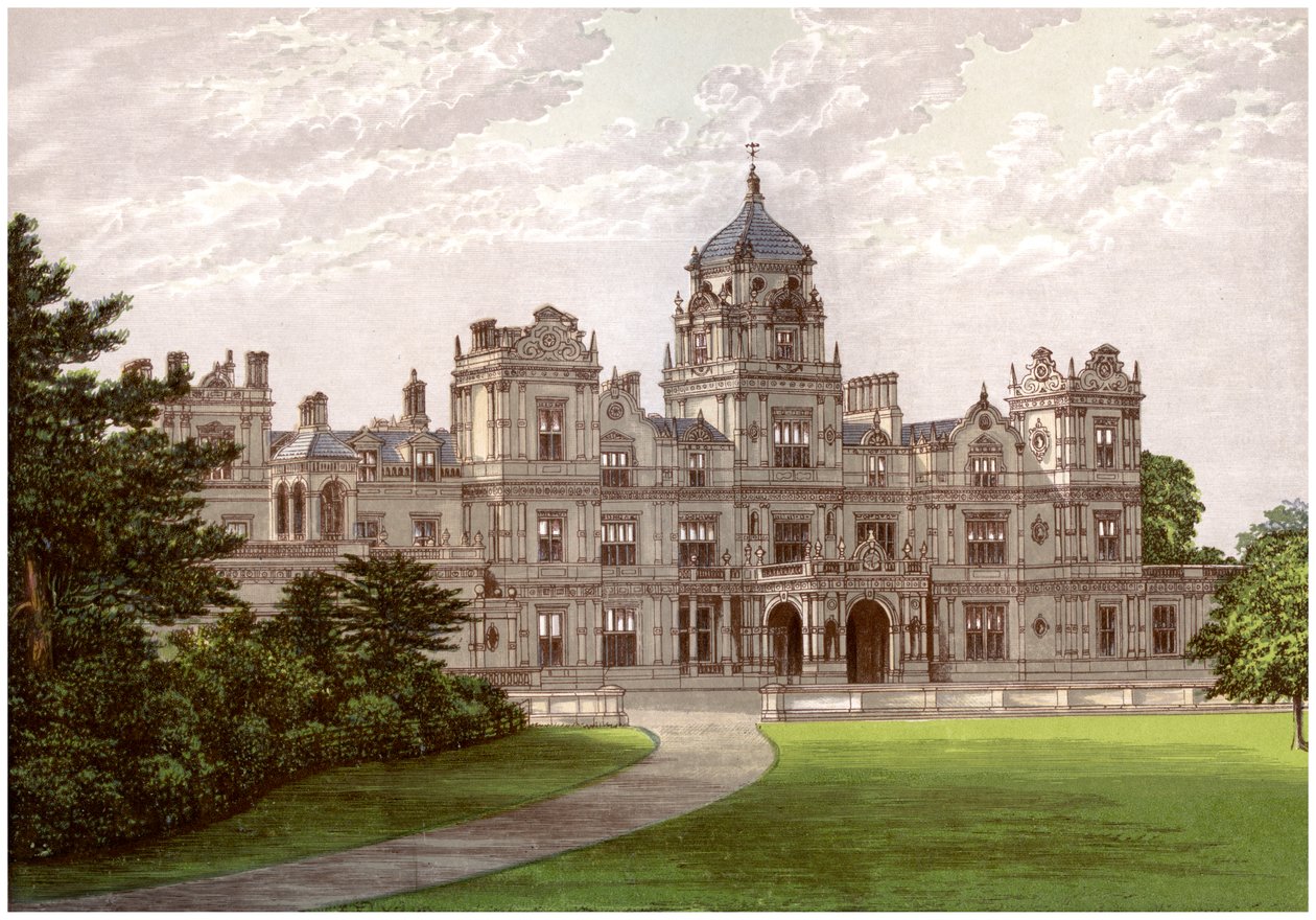 Westonbirt House, Gloucestershire, domov rodiny Holford, c1880 od Unbekannt