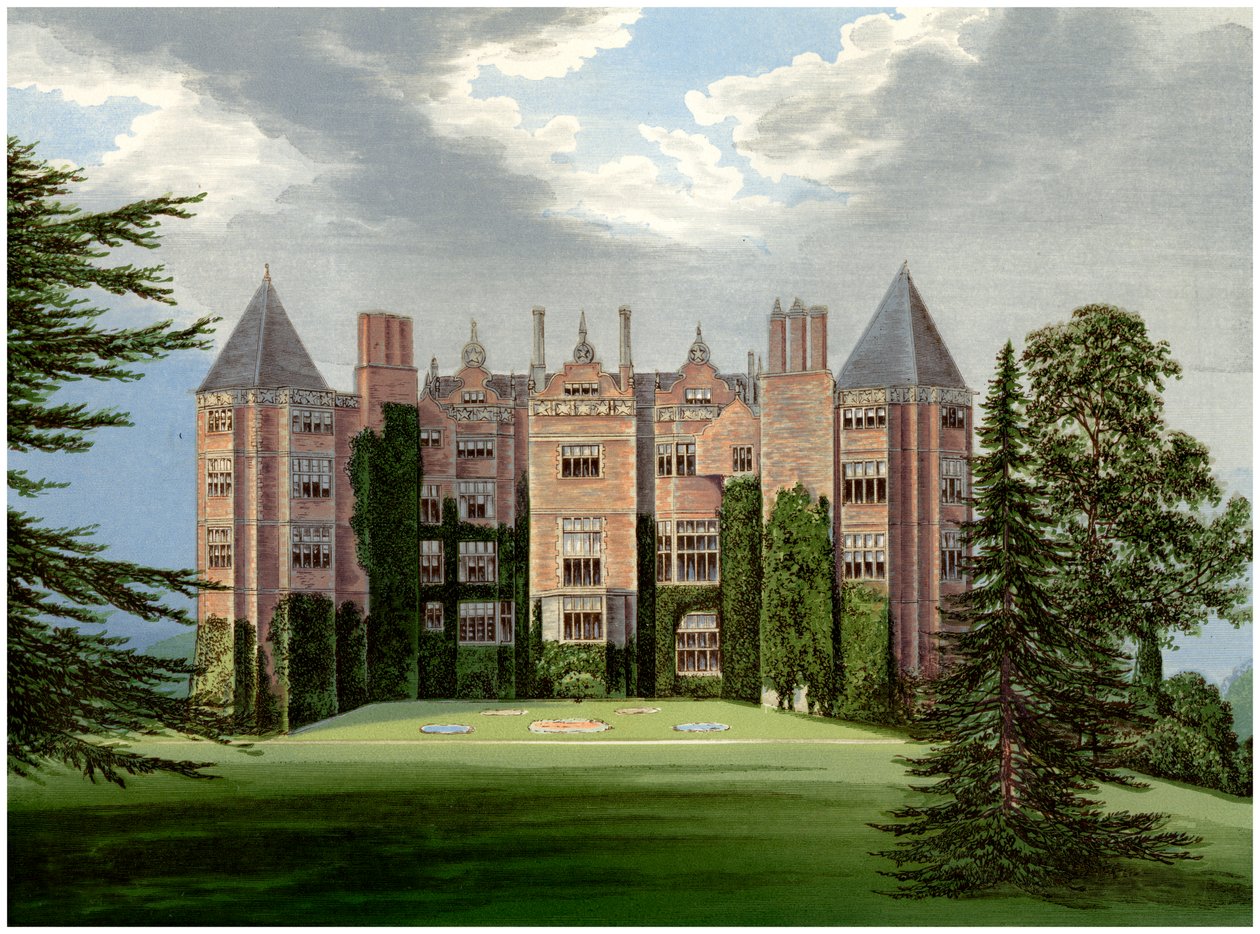 Westwood Park, Worcestershire, domov lorda Hamptona, c1880 od Unbekannt