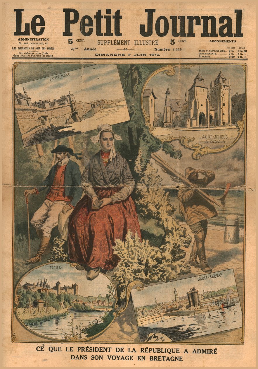 Co prezident během své cesty do Bretaně v roce 1914 obdivoval. od Unbekannt