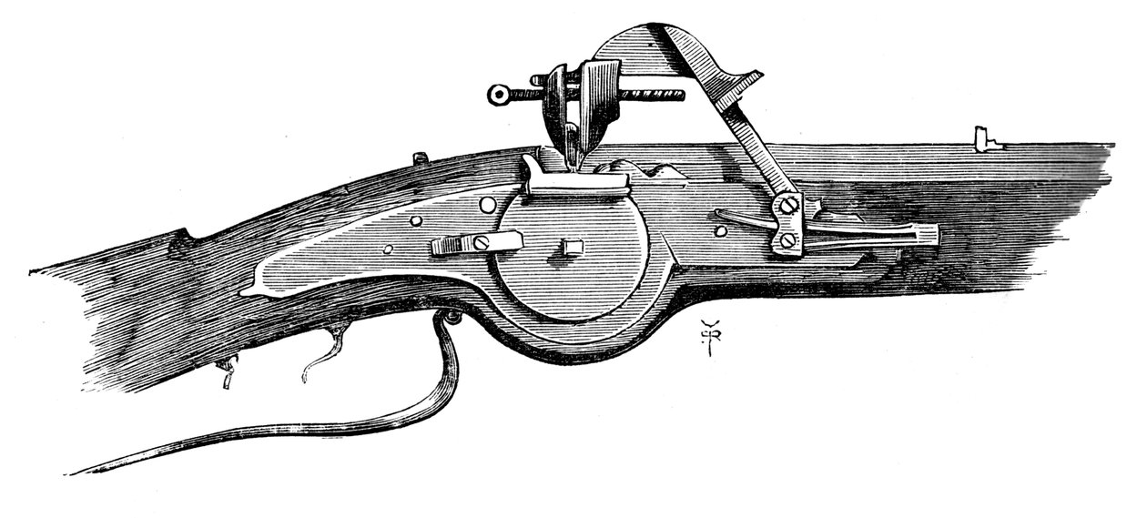 Mechanismus zámku kola, z Tower of London, c17. století, c1880 od Unbekannt