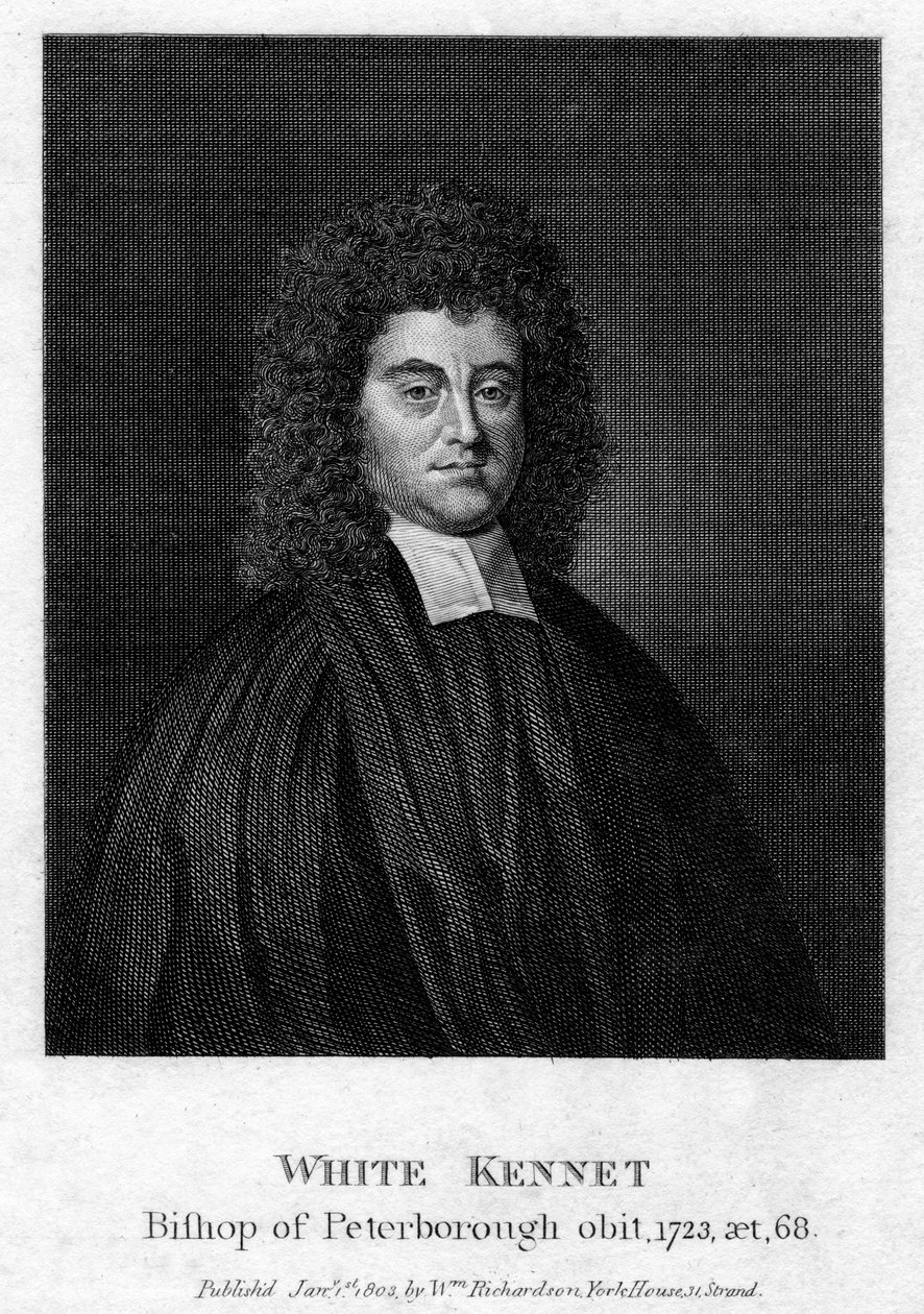 White Kennet 1660-1728, historik a biskup z Peterborough, 1803 od Unbekannt