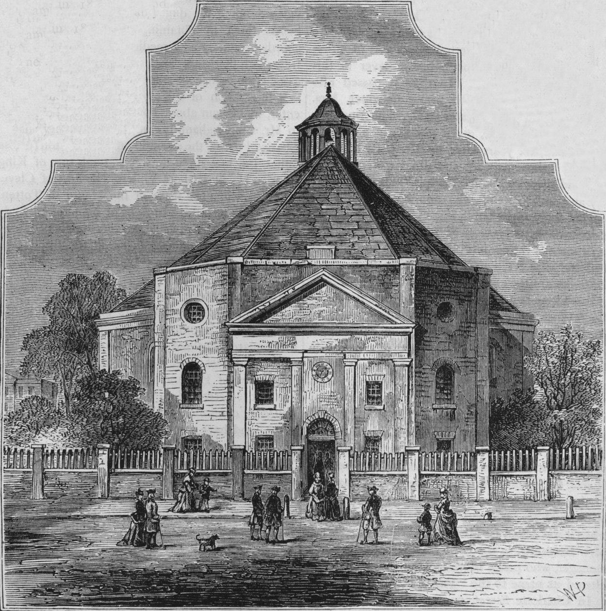 Whitefields Tabernacle, Tottenham Court Road, Westminster, Londýn, 1820 1878 od Unbekannt