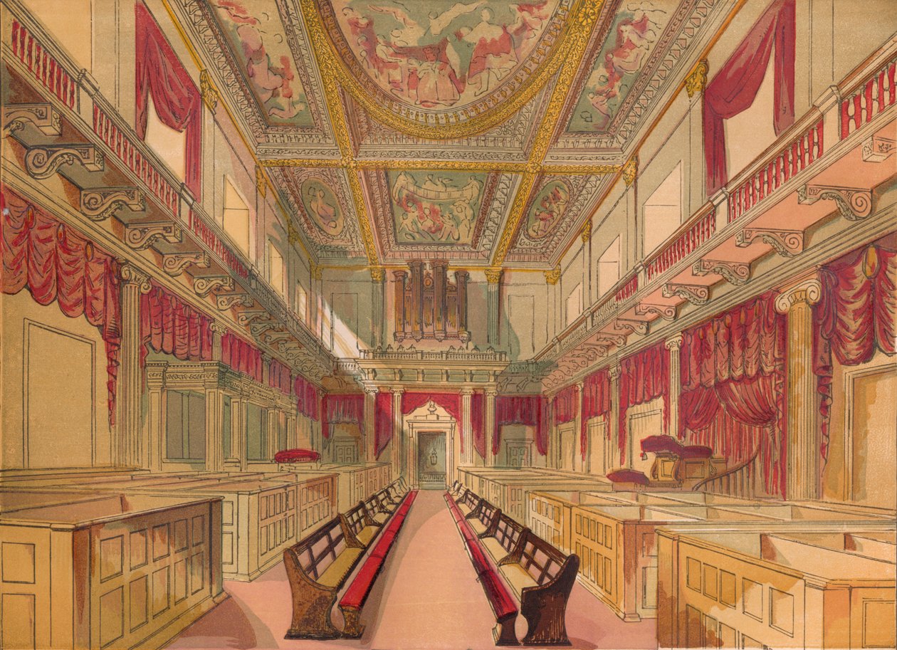 Whitehall Chapel, c1845, 1864 od Unbekannt
