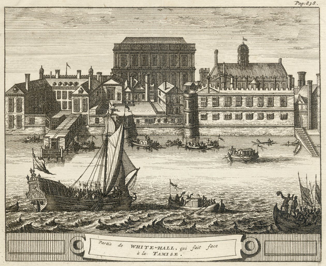 Whitehall, Westminster, Londýn, 1707 od Unbekannt