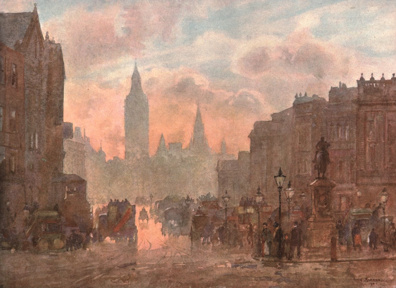 Whitehall z Charing Cross, c1899, c1900. od Unbekannt