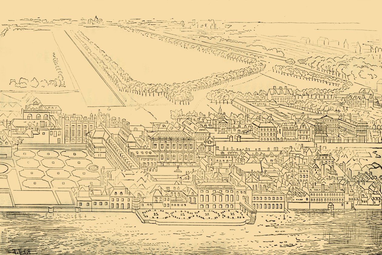 Whitehall, od řeky, 1881. od Unbekannt