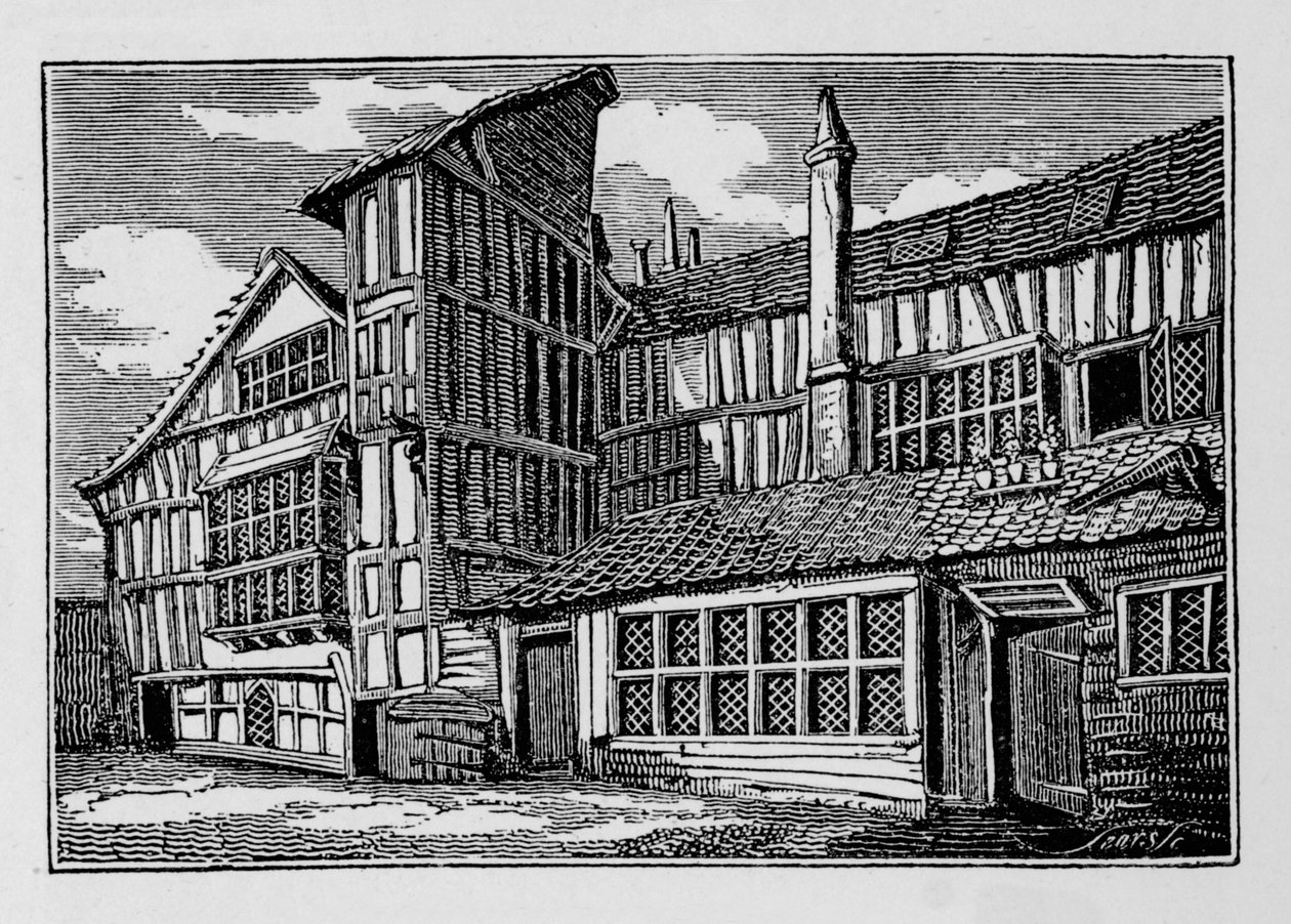 Whittingtons House v Swithins Passage, Moor Lane, City of London, 1823 1906 od Unbekannt