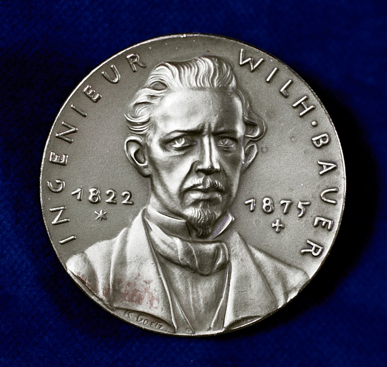 Wilhelm Bauer 1822-1875, německý vynálezce a průkopník stavitel ponorek od Unbekannt