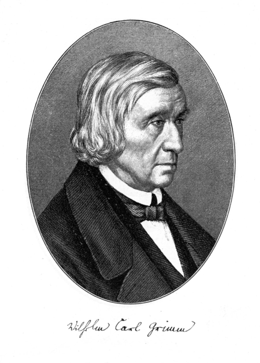 Wilhelm Carl Grimm, německý autor, 1887 od Unbekannt