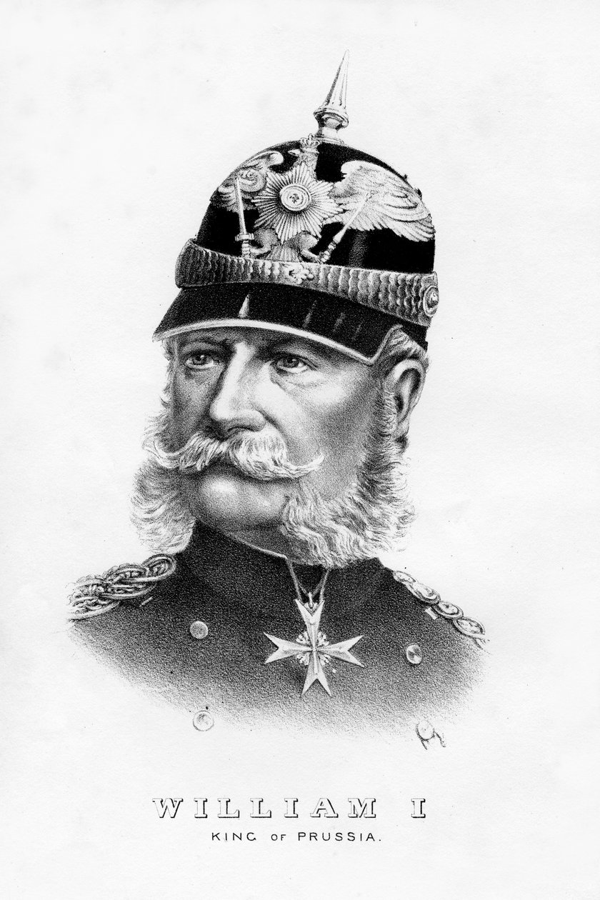 Wilhelm I., pruský král a německý císař, 19. století od Unbekannt
