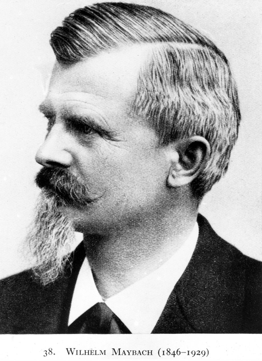 Wilhelm Maybach, německý vynálezce a konstruktér motorových vozidel, c 1900 od Unbekannt