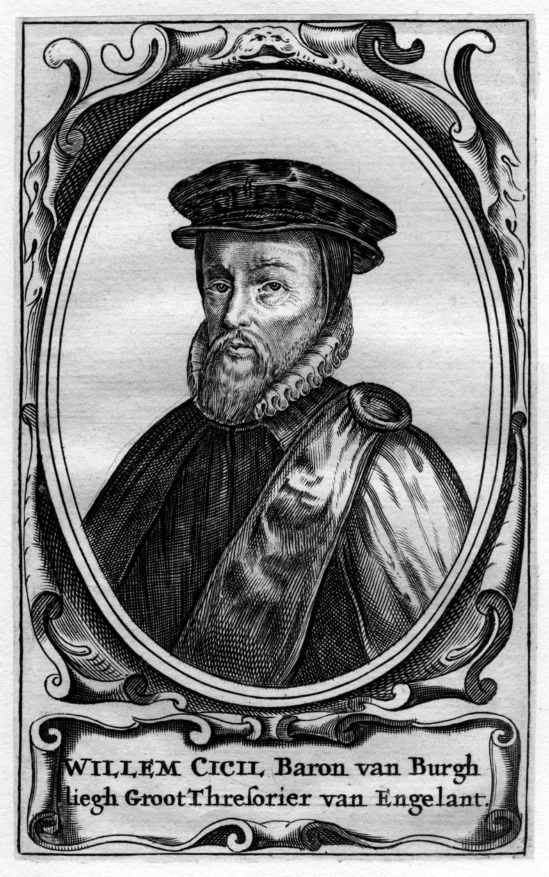 Willem Cecil, 1. baron Burghley, anglický státník 16. století od Unbekannt
