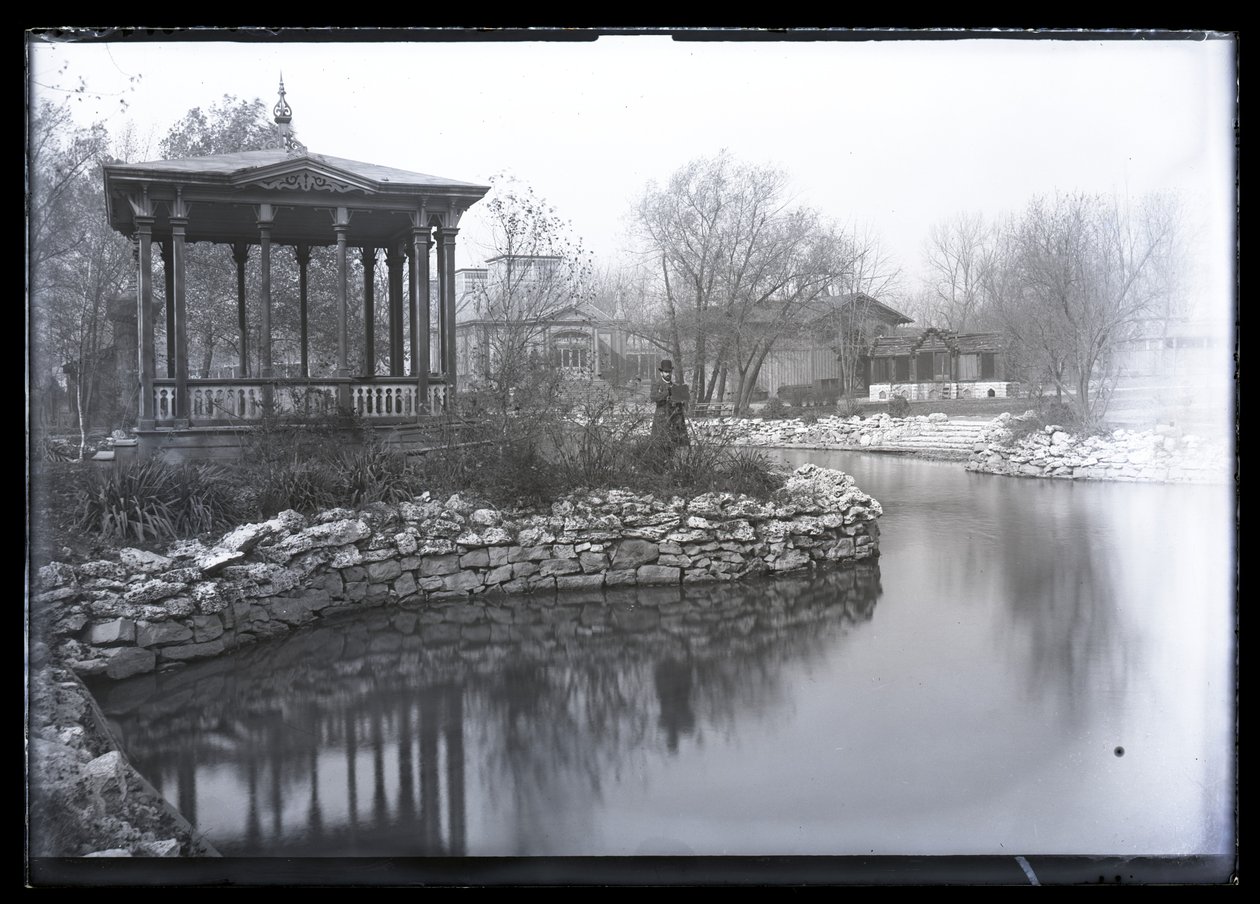 William Butler, ředitel Yeatman High School, fotografování v Fairground Park. od Unbekannt