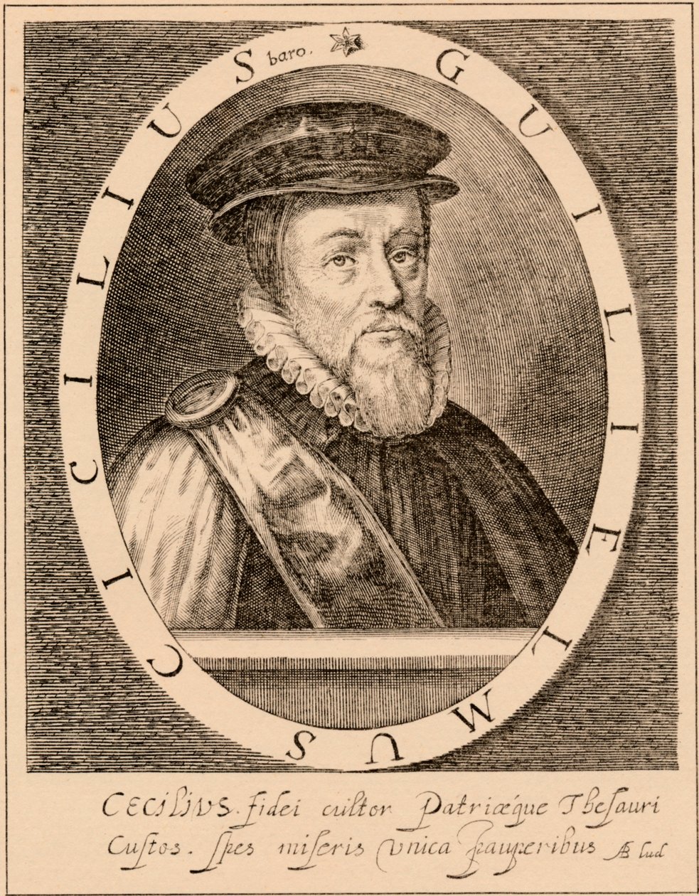 William Cecil, 1. baron Burghley 1520-1598, anglický státník, 1889 od Unbekannt