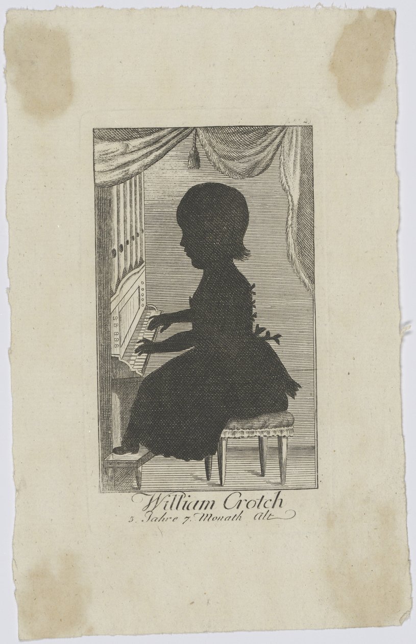 William Crotch 1775-1847 jako dítě, asi 1778. od Unbekannt