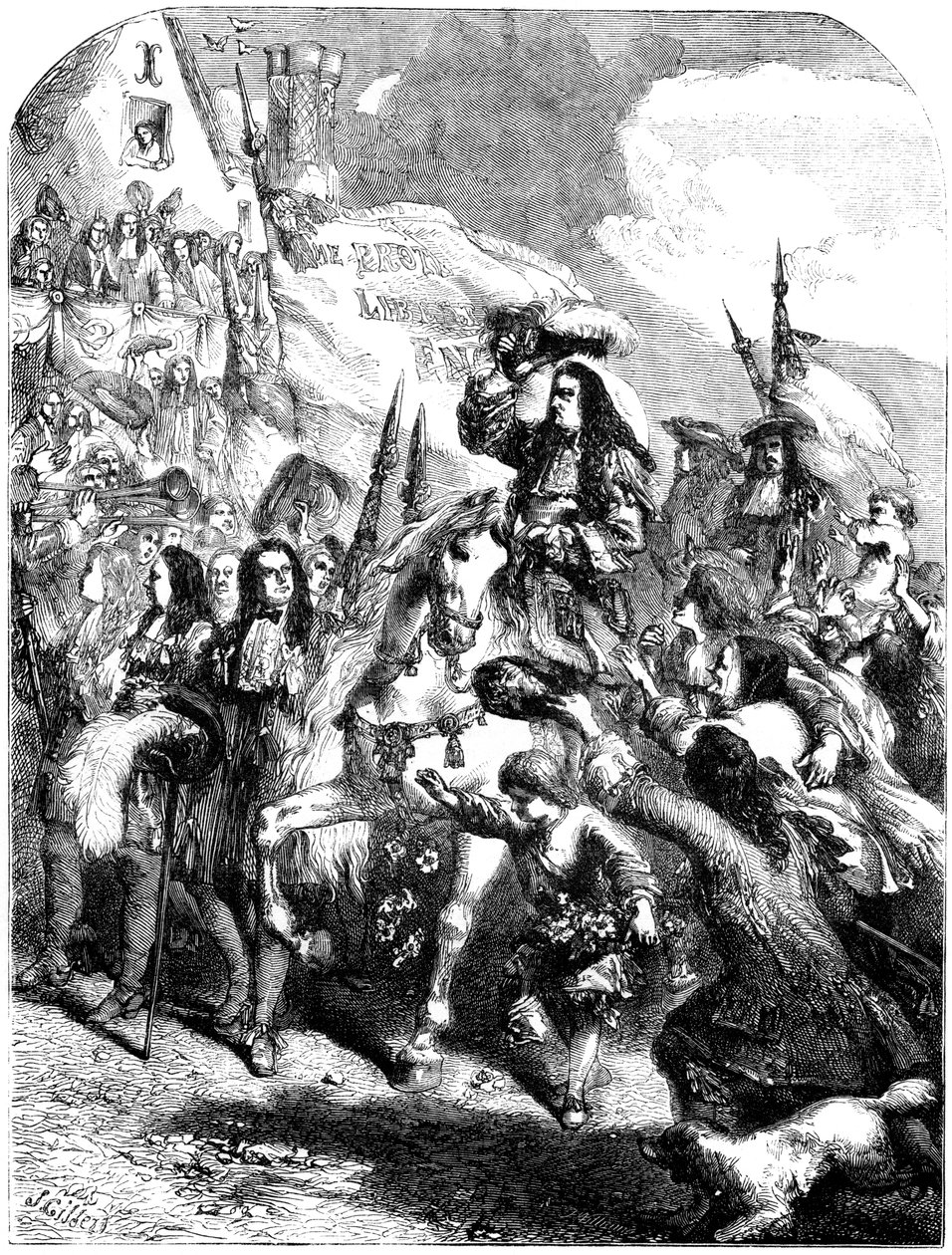 William III vstupuje do Exeteru od Unbekannt