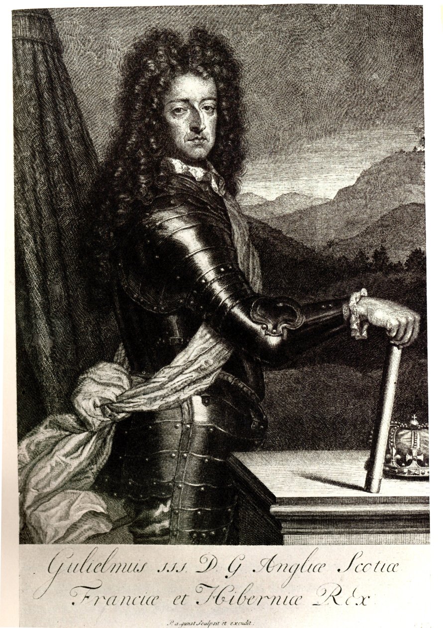 Vilém III Anglie a Orange 1650-1702 od Unbekannt