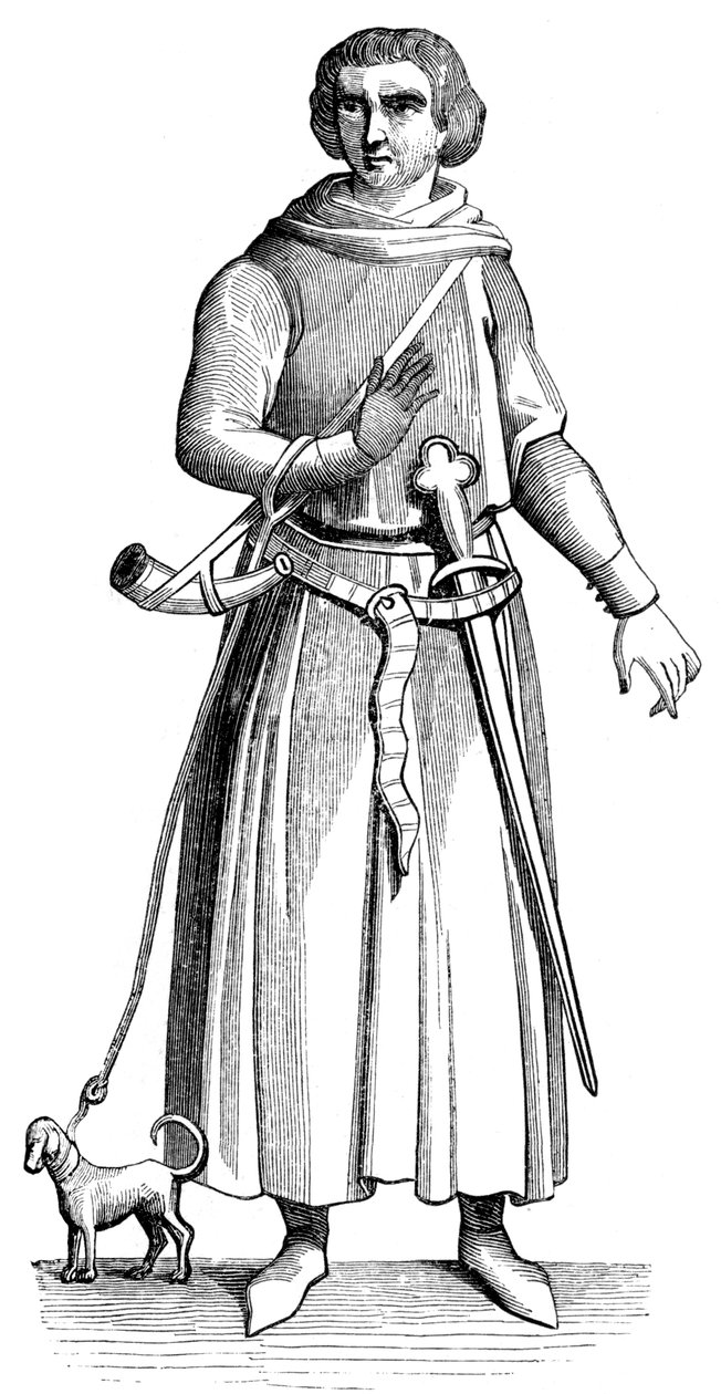 William Malgeneste, královský lovec, 1849 od Unbekannt