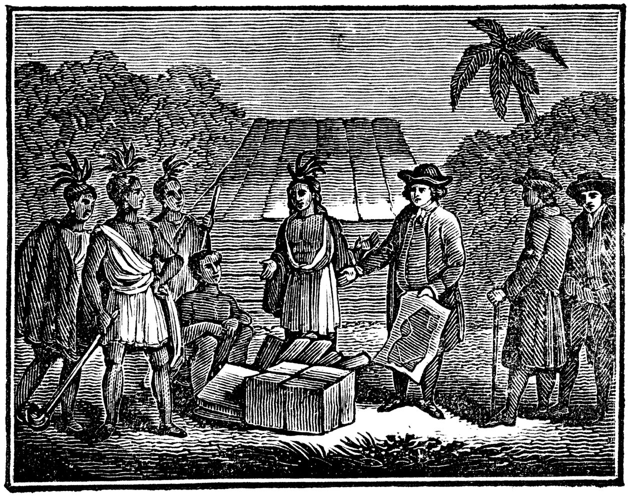 William Penn s domorodými Američany, anglický kvakerský kolonista, 1830 od Unbekannt