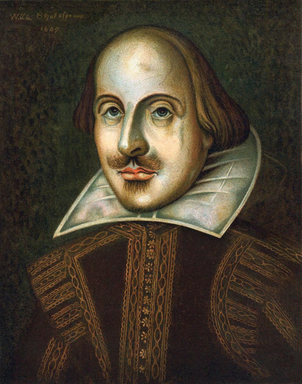 William Shakespeare, anglický dramatik, 1609 od Unbekannt