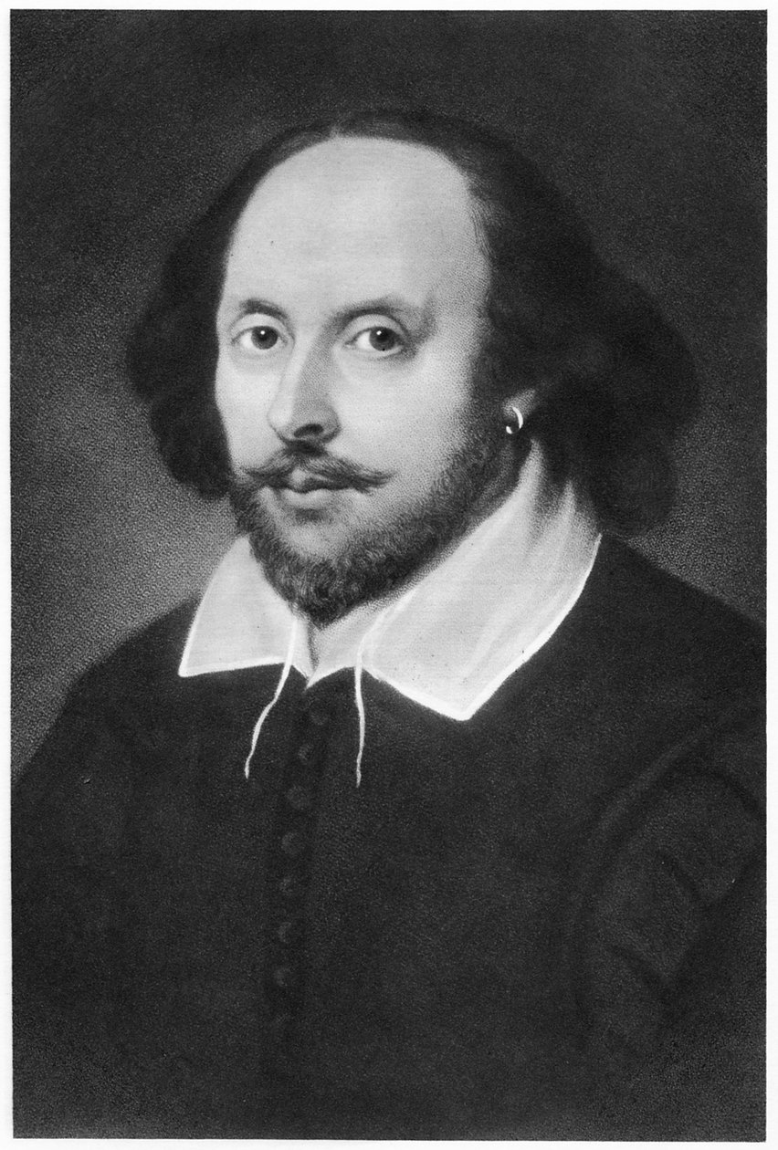 William Shakespeare, anglický dramatik, 19. století od Unbekannt
