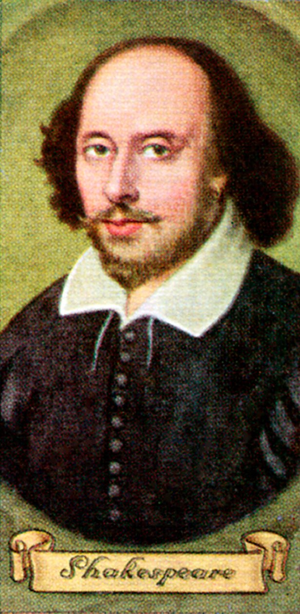 William Shakespeare, převzato ze série cigaretových karet, 1935 od Unbekannt