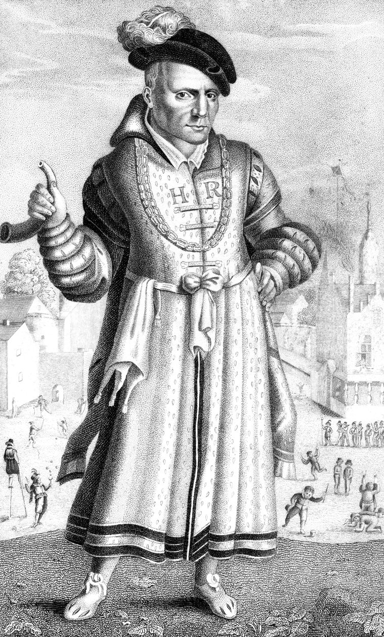 William Sommers, dvorní šašek Jindřicha VIII., 1825 od Unbekannt