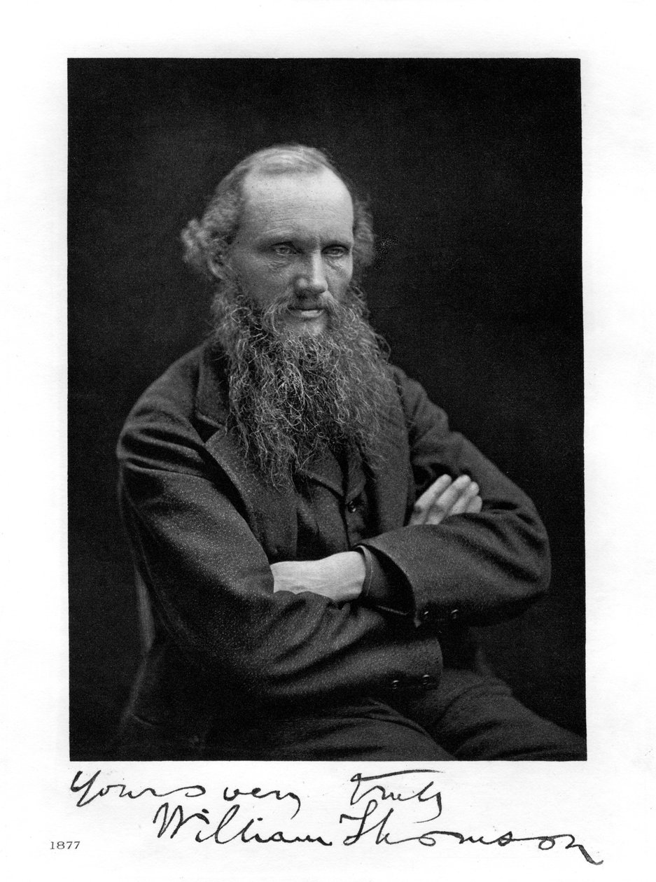 William Thomson, Lord Kelvin, irsko-skotský matematik, fyzik a inženýr, 1877 od Unbekannt