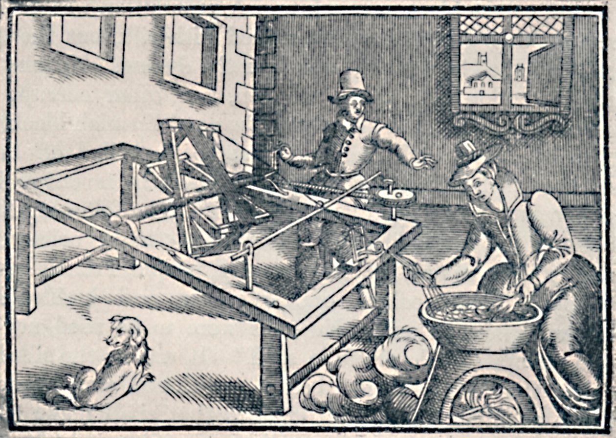 Winding Off Silk, c1600, 1903 od Unbekannt