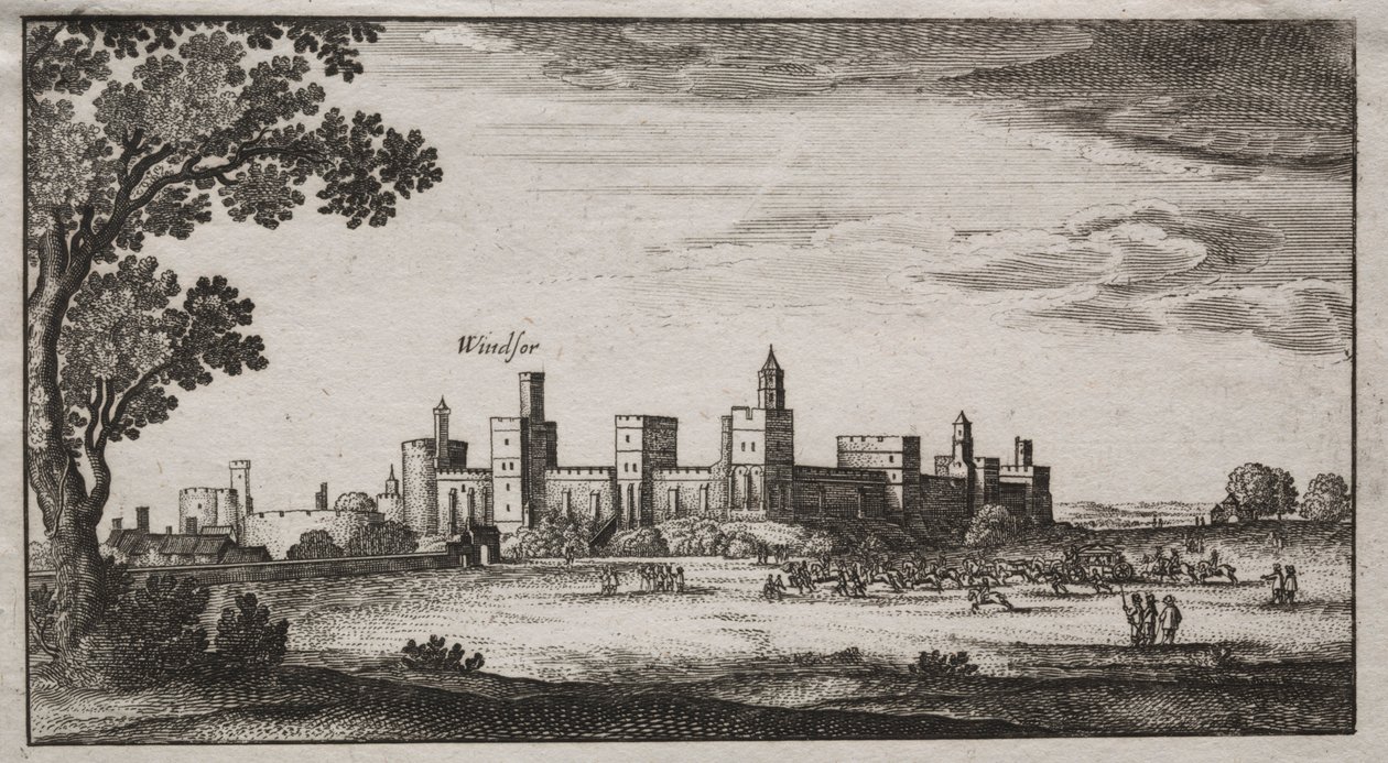 Hrad Windsor z jihovýchodu, 1600s. od Unbekannt