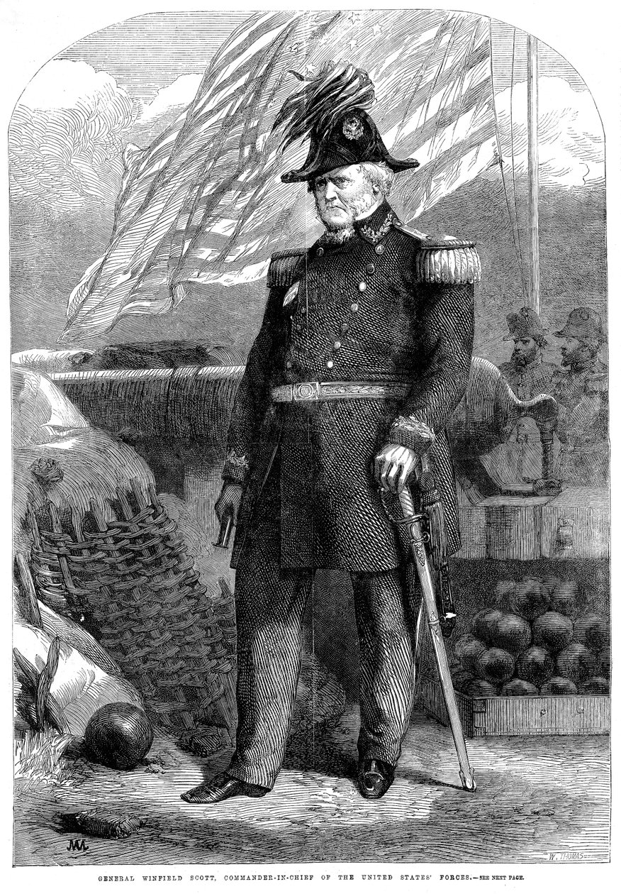 Winfield Scott , americký voják, 1861 od Unbekannt