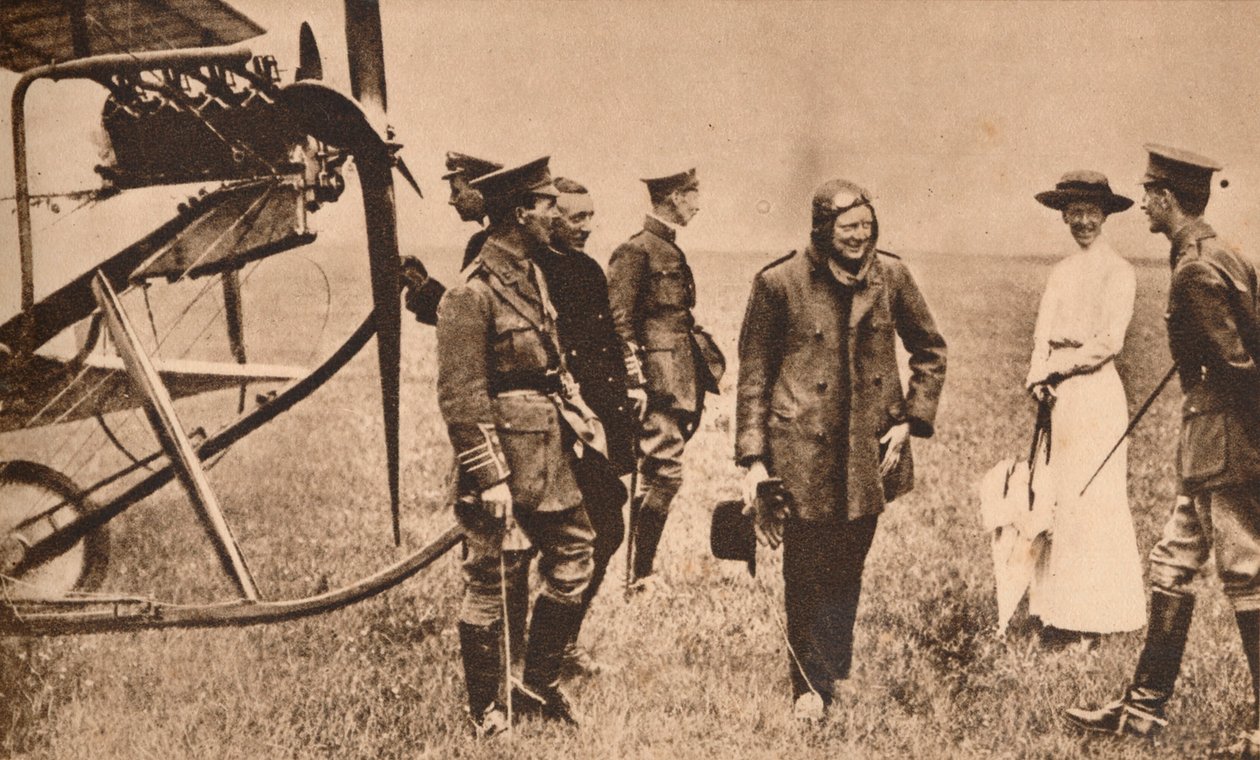 Winston Churchill po cestě letadlem, c1914 1935 od Unbekannt