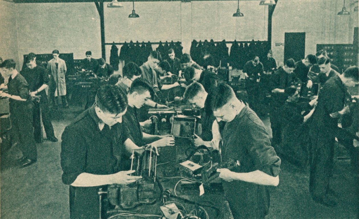 Workshop mechaniky bezdrátových operátorů, 1940 od Unbekannt
