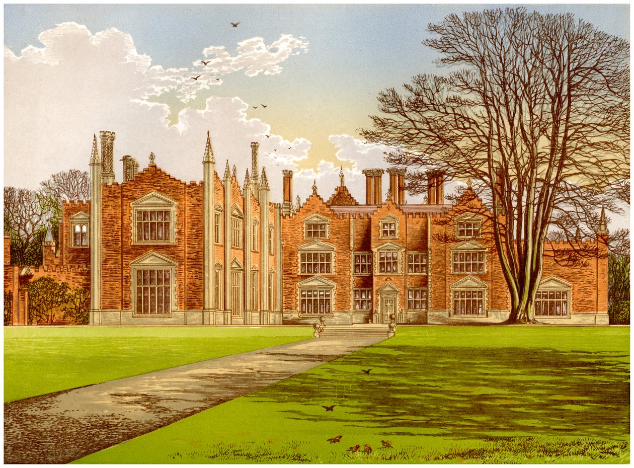 Witchingham Hall, Norfolk, domov vikomta Canterbury, c1880 od Unbekannt