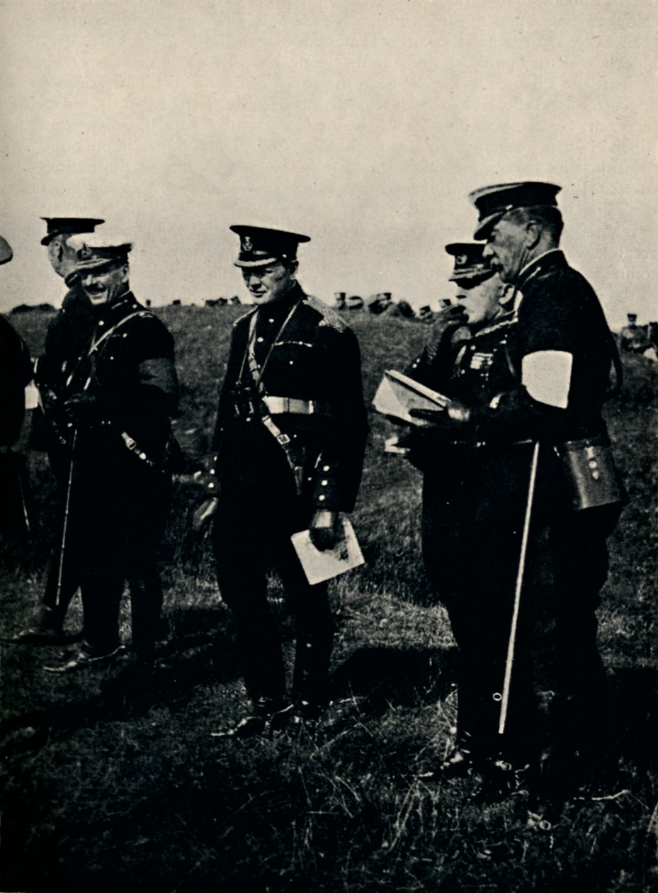 S generálem Frenchem na armádních manévrech, 1912, 1945. od Unbekannt