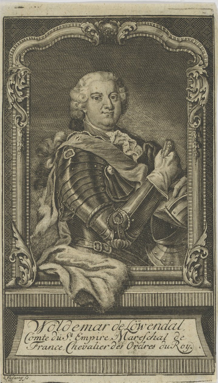 Woldemar Freiherr von Löwendal 1660-1740, před rokem 1748. od Unbekannt