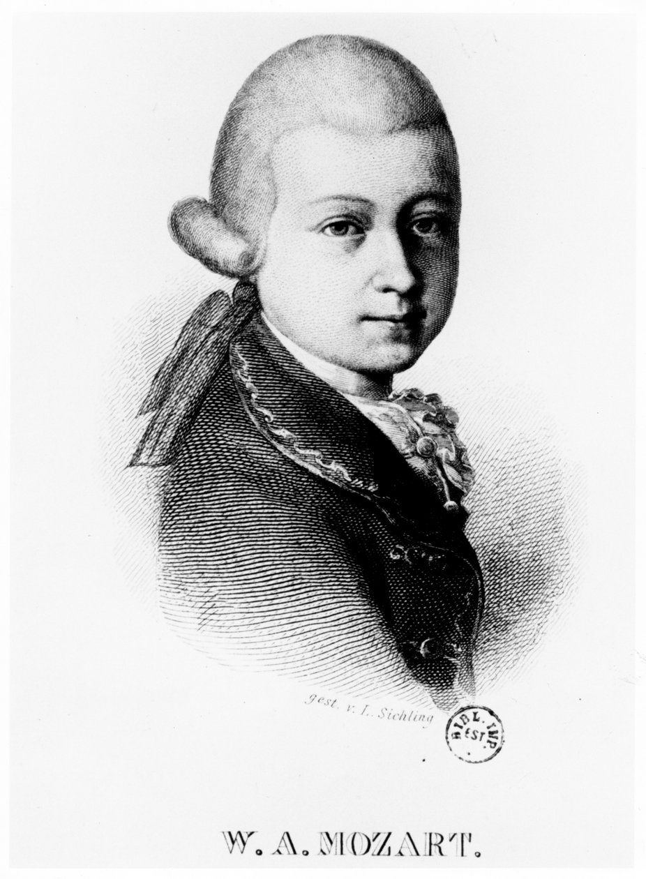 Wolfgang Amadeus Mozart 1756-1791 v roce 1770 od Unbekannt