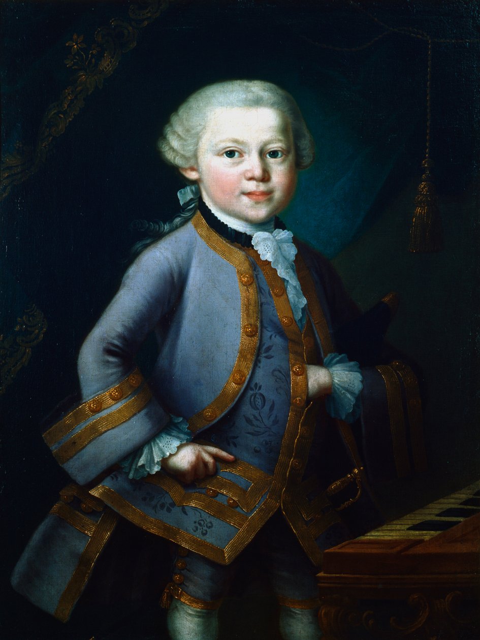 Wolfgang Amadeus Mozart , rakouský skladatel, 1761 od Unbekannt
